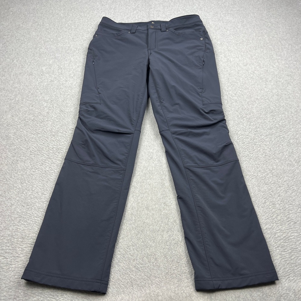 Duluth Trading Co Flexpedition Lined Straight Leg Pants Womens 10x31 Blue Cargo